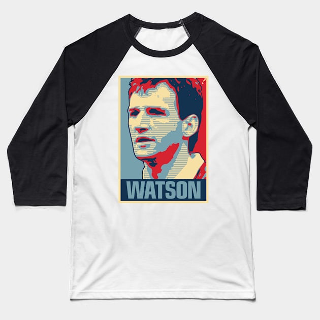 Watson Baseball T-Shirt by DAFTFISH